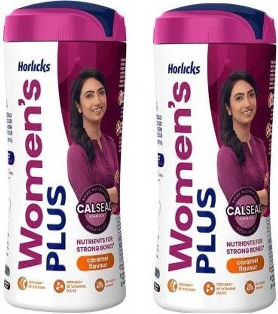 HORLICKS Women's Plus Caramel 400 gm jar PACK OF 2