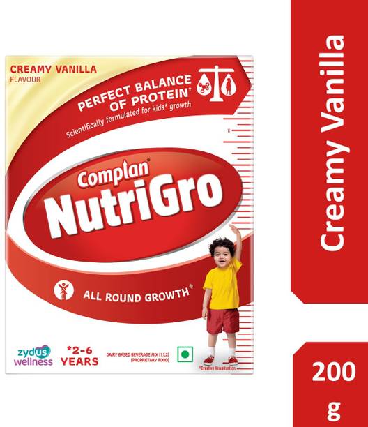 COMPLAN NutriGro Nutritional Drink powder for 2 to 6 Year, Creamy Vanilla Flavour Refill