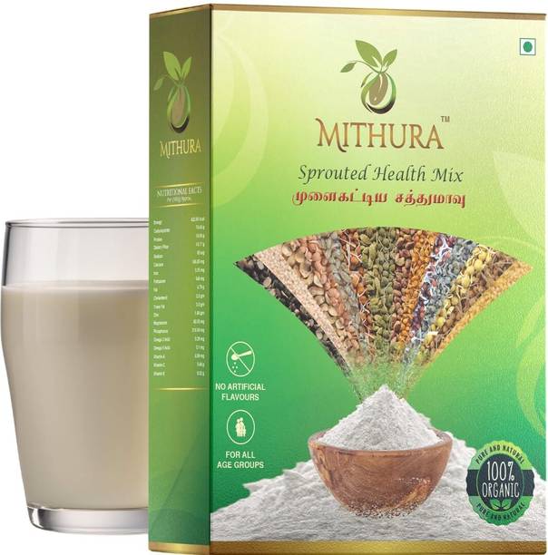 MITHURA Sprouted Health Mix - 26 Natural Ingredients , High In Protein, Zero Sugar,