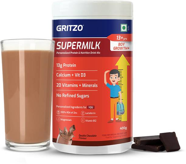 Gritzo SuperMilk Growth+ (Formerly Height+) (13+y Boys), 13g Protein Powder