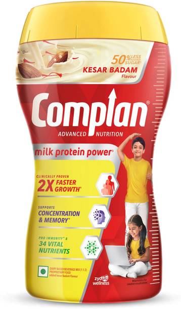 COMPLAN Nutrition Drink Powder for Children, Kesar Badam Flavour, Jar