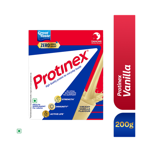 Protinex Creamy vanilla |40% daily protein with 200ml milk | Strong muscles | Zero sugar