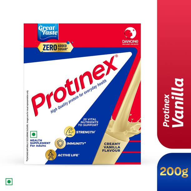 Protinex Creamy vanilla |40% daily protein with 200ml milk | Strong muscles | Zero sugar