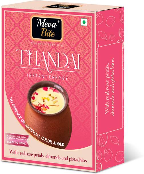 MevaBite Instant Energy Thandai Masala Powder With Real Rose Petals - Thandai Mix