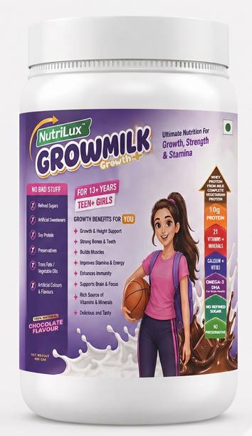 NutriLux Grow Milk Protein Powder for 13+ Teen Girls