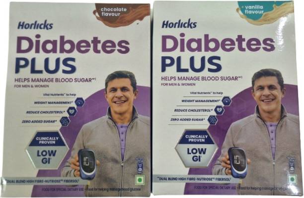 HORLICKS DIABETES PLUS CHOCOLATE 400G + VANILLA 400G