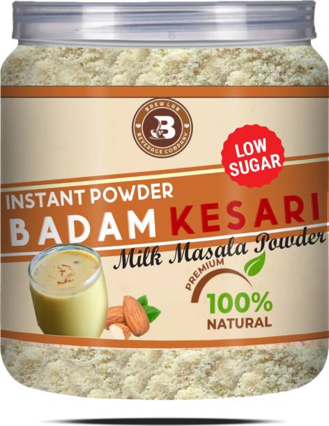 Brew Lab 100% Natural Badam Kesari Low Sugar Natural Taste & Flavor-250 g