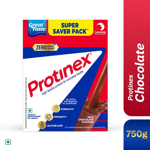 Protinex Rich chocolate | 40% daily protein with 200ml milk | Strong muscles | Zero sugar