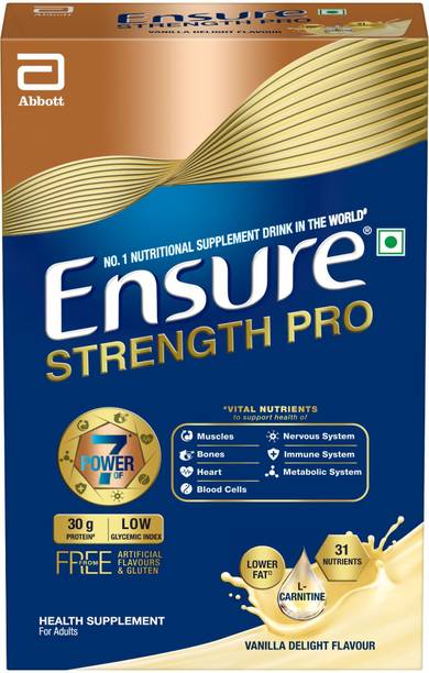 ENSURE Strength Pro High Protein Drink for Adults 30g Protein, L-Carnitine, Low GI