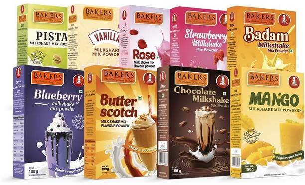Bakers Milk Shake Mix | Mix Flavour | Creamy Texture | Healthy Drink Mix