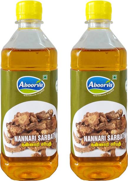 ABOORVA Nannari Sharbat Natural Refreshing Drink And Natural body coolant Healthy Drink