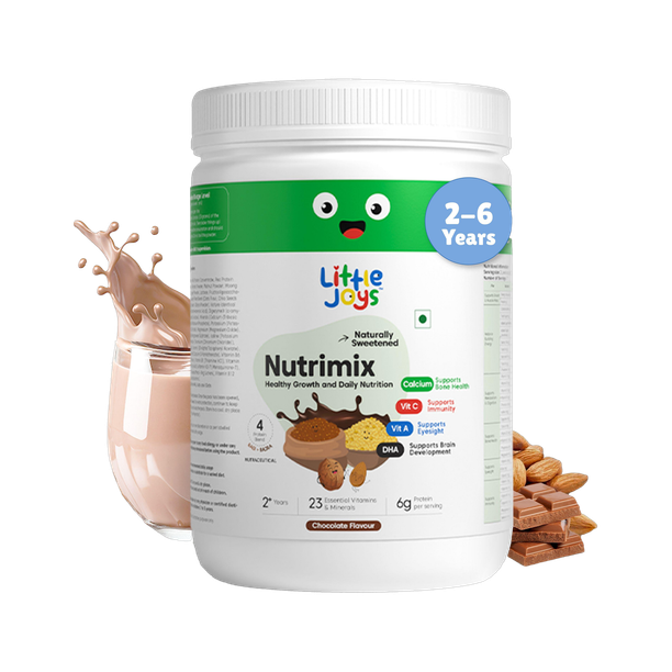 Little Joys Chocolate Nutrimix for Kids 2-6 Years | Better Immunity & Strength | 6g Protein