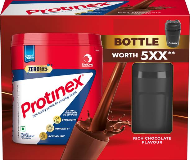 प्रोटीनेक्स रिच चॉकलेट - न्यूट्रीशन ड्रिंक पाउडर विथ प्रोटीन फोर स्ट्रेंथ