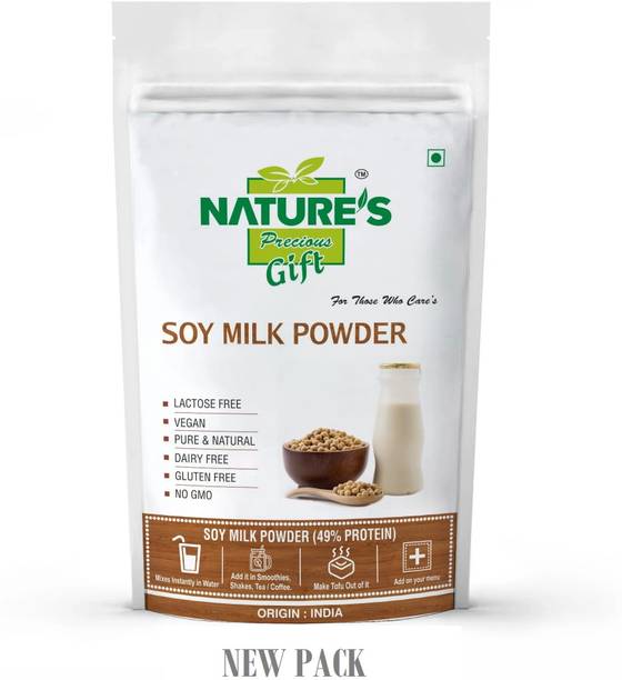 Nature's Precious Gift Soya Drink Powder [Vegan | Non-GMO | 49% Protein] - 200 GM Protein Shake SOY MILK