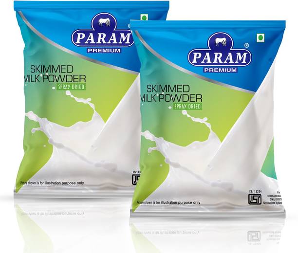PARAM Skimmed Milk Powder 100% Pure & Natural, Ideal for Tea, Coffee & Daily Use