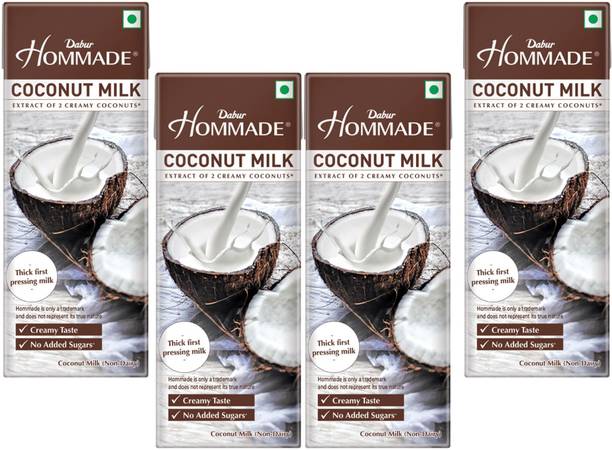 Dabur Hommade Coconut Milk Pack of 4 Ready to Use Smooth & Creamy