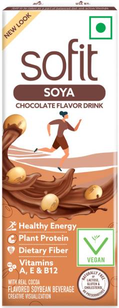 Sofit Soya Chocolate Flavor Drink, Pack of 8 (200ml each)