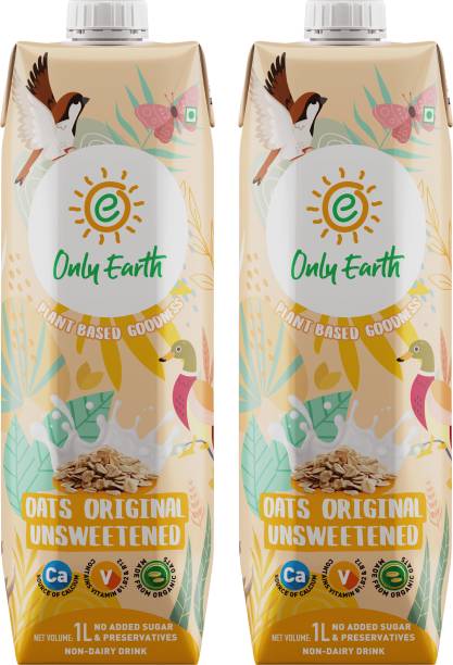 Only Earth Oats Milk Unsweetened 2Pack