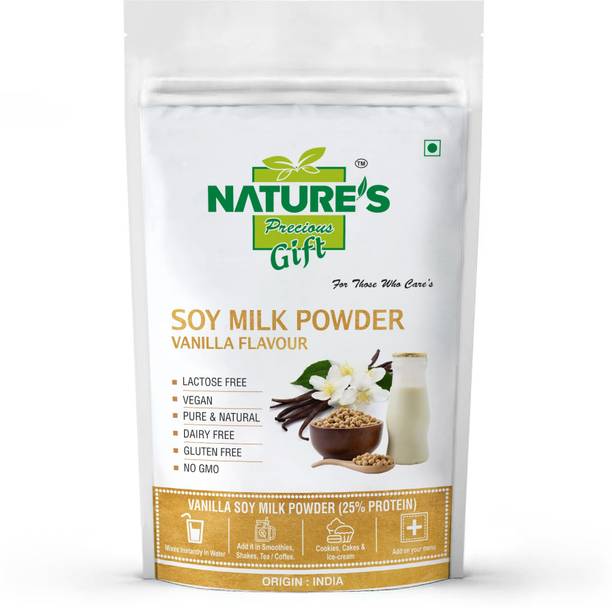 Nature's Precious Gift Soy  - Vanilla Flavor [Vegan , Non-GMO , 25% Protein] - 100 GM Flavored Milk Powder