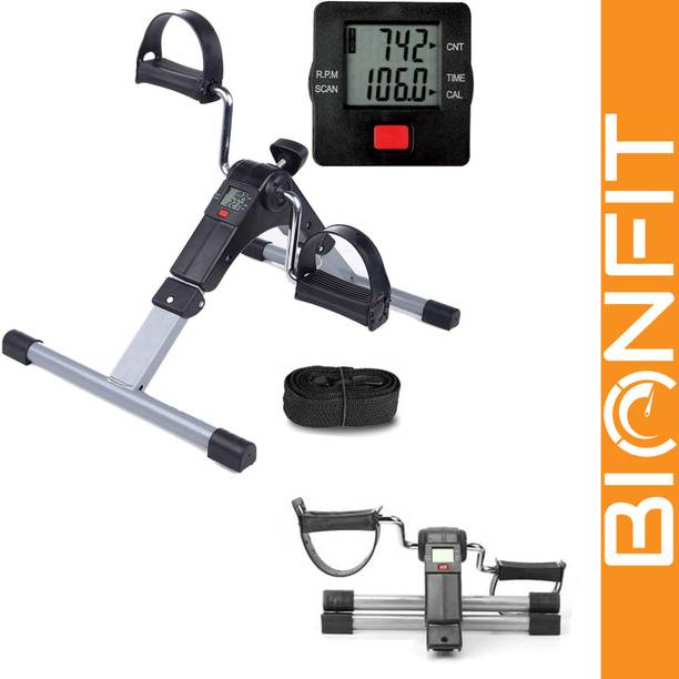 BIONFIT Mini Exercise cycle for Home with Adjustable Resistance, Exercise Bike Mini Pedal Exerciser Cycle