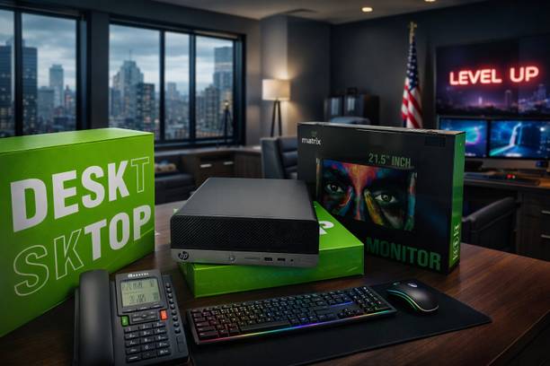 HP Renewed G400 Desktop PC Full Set - Windows 11 Pro, i...