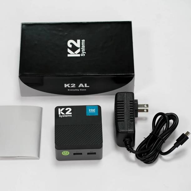 K2 Systems K2 AL mini pc - Windows 11 Pro, Intel N97, Intel N97, 4C/4T, 7nm Max Turbo Frequency 3.6GHz 6 MB L3 Cache TDP 12W, 12 GB LPDDR5 4800MT/s, 256 GB SATA SSD Mini PC