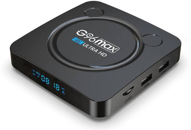 Qiwa 4K Android Box with Bluetooth, 4GB/32GB, Dual WIfi...