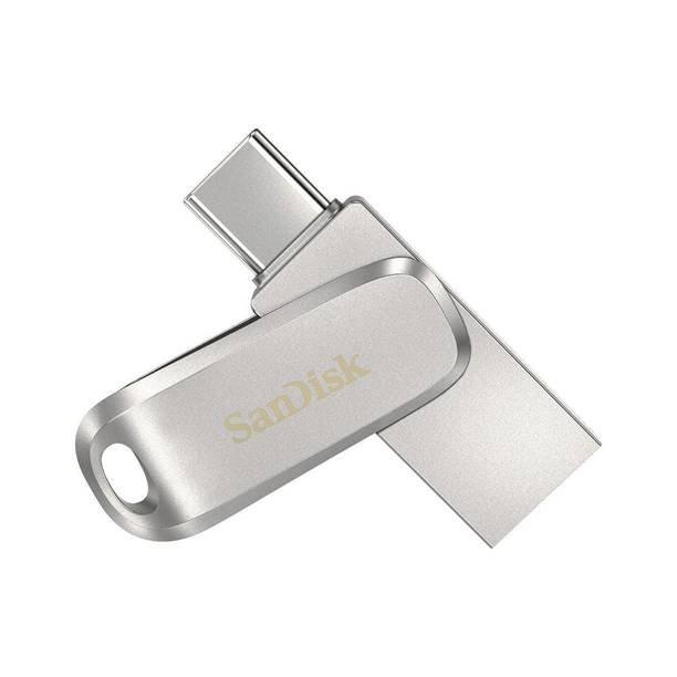 SanDisk SDDDC4-128G-I46PD 128 GB OTG Drive Compatible with Mobile, Desktop Computer, Laptop, Tablet USB 3.2 Metal Case