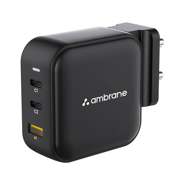 Ambrane 65 W GaN 3.4 A Wall Charger for Mobile
