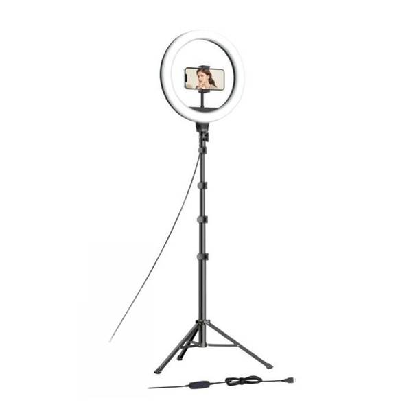 Kratos 10 Inch Ring Light with Stand, 7 Feet Tripod with Ring Light, 3 Lighting Modes Ring Flash