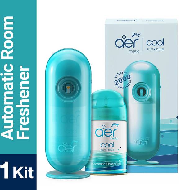 Godrej Aer Matic Room Freshener -Cool Surf Blue Automatic Spray Matic Combi