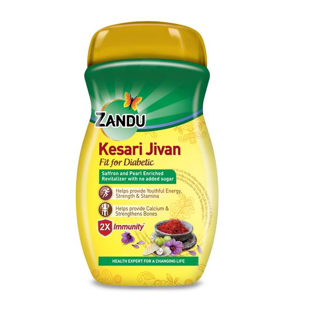 ZANDU Kesari Jivan Fit for Diabetic | Sugarfree Chyawanprash | 900g