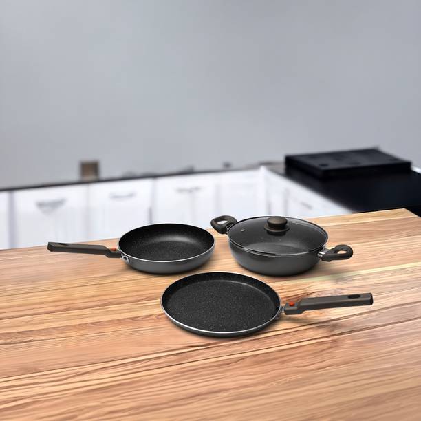 Prestige Omega Festive Pack Induction Bottom Non-Stick Coated Cookware Set