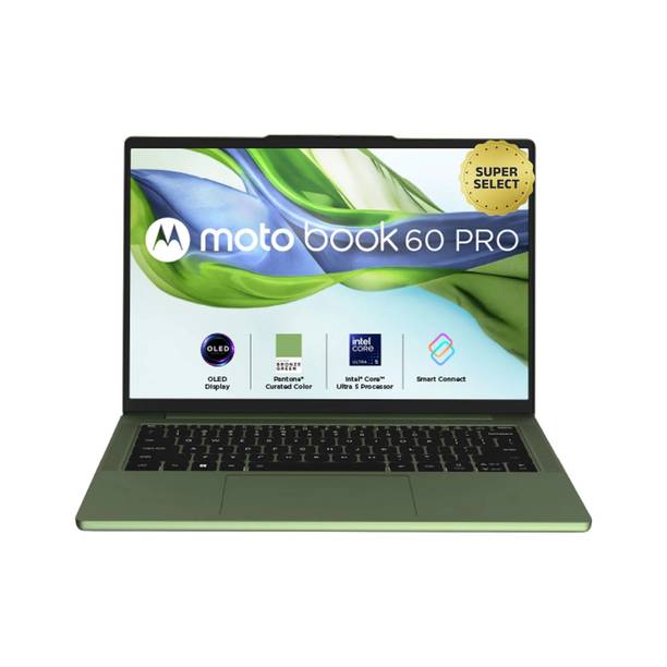 MOTOROLA Motobook 60 Pro Full Metal AI PC OLED Intel Core Ultra 5 225H - (16 GB/512 GB SSD/Windows 11 Home) 14IAH101 Thin and Light Laptop