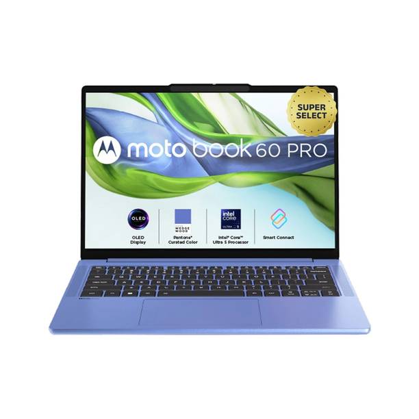 MOTOROLA Motobook 60 Pro Full Metal AI PC 2.8K OLED Intel Core Ultra 5 225H - (16 GB/512 GB SSD/Windows 11 Home) 83NY000DIN Thin and Light Laptop