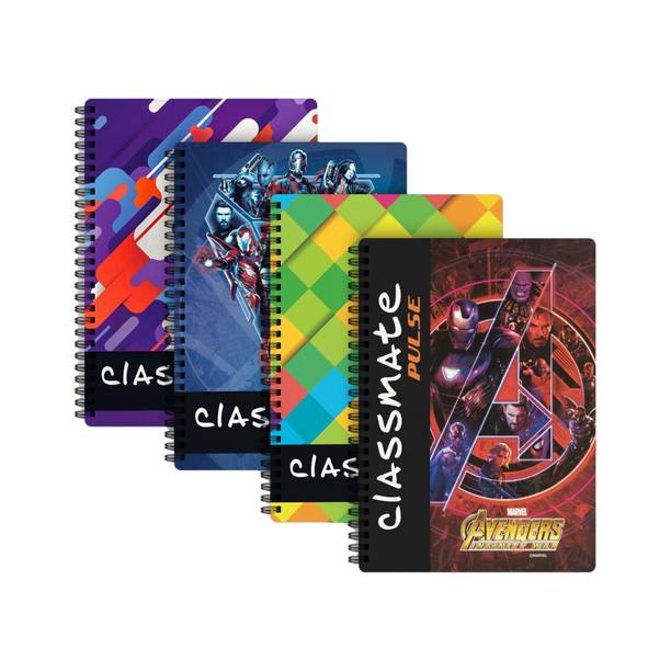 Classmate Pulse 1 Subject (24 X 18 cm) Spiral B5 Notebook Single Line 200 Pages