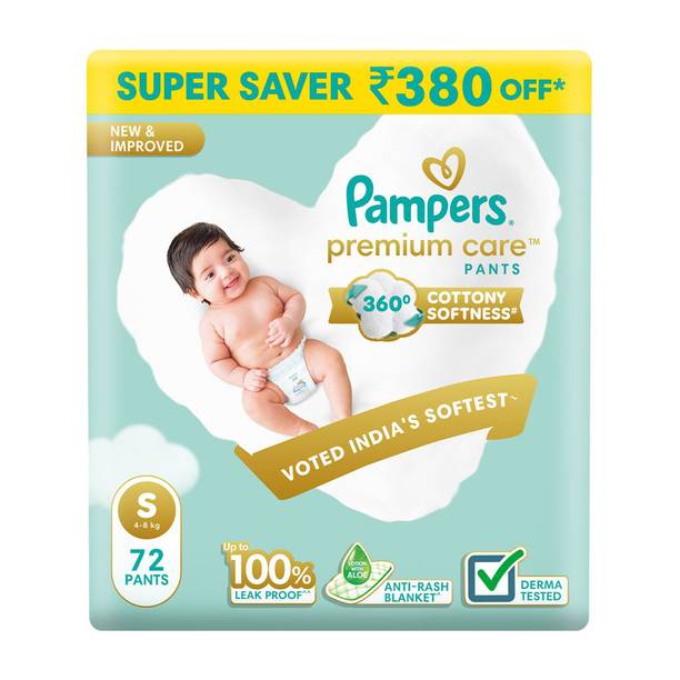 Pampers Premium Care Pant Diapers - S
