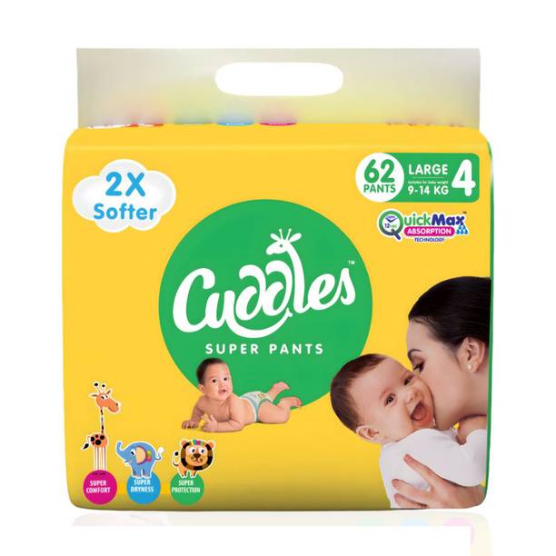 Cuddles - Super Pants 2X Softer Super Dry Pant Diapers - L