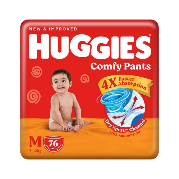 Huggies Comfy Baby Pant Diapers - M