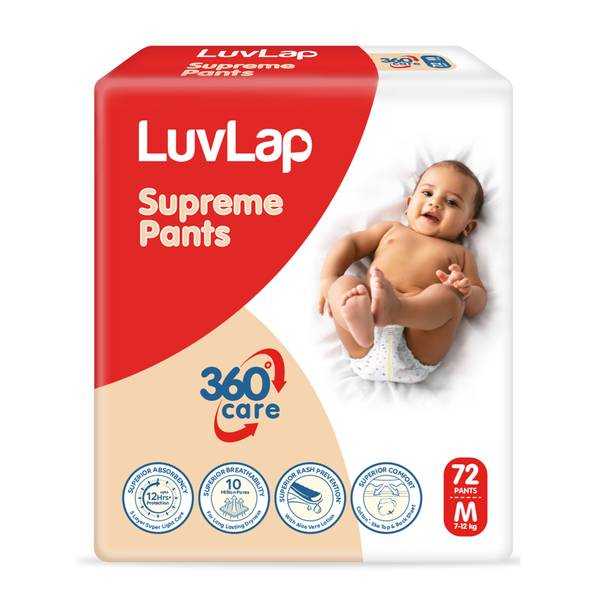 LuvLap Supreme Pant Diapers - M