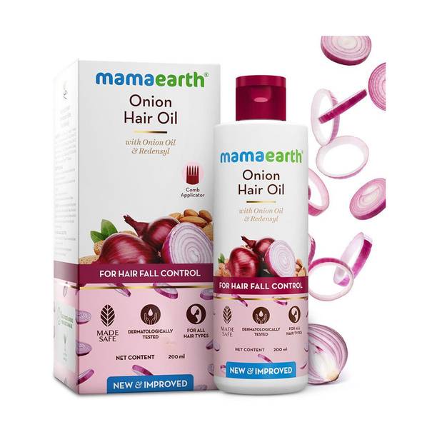 Mamaearth Onion Redensyl For Fall Control Hair Oil