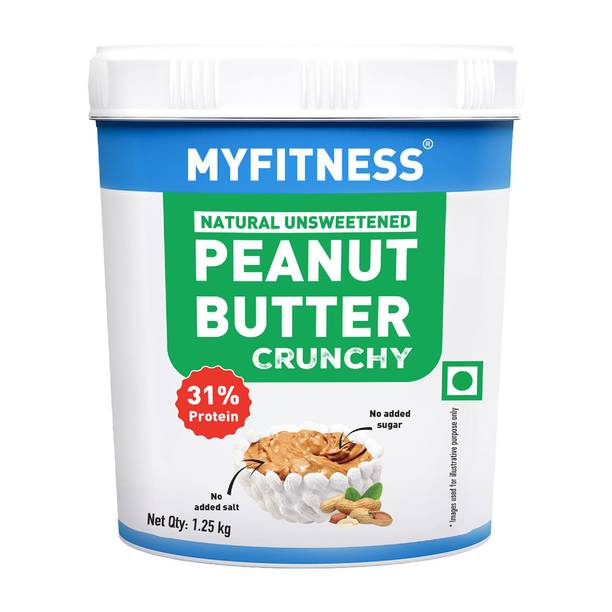 MYFITNESS Unsweetened Protein Peanut Butter (Crunchy)