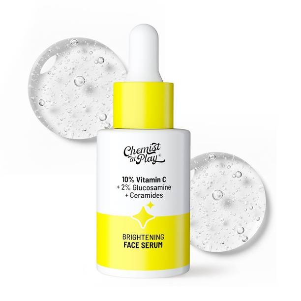 Chemist at Play 10% Vitamin C Serum - Face Serum for Women & Men - Brightens & Gives Glow