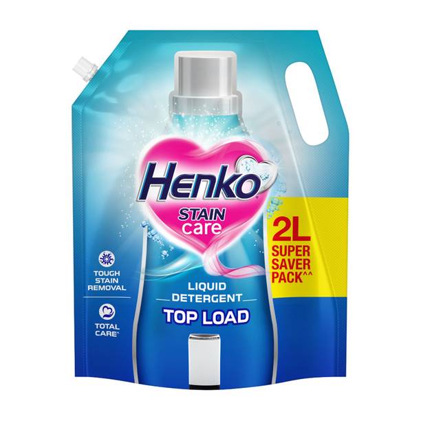Henko Stain Care Top Load Fresh Liquid Detergent 2 L