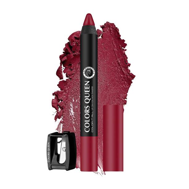 COLORS QUEEN Color It All Highly Pigmented Long Lasting Non Transfer Matte Crayon Lipstick