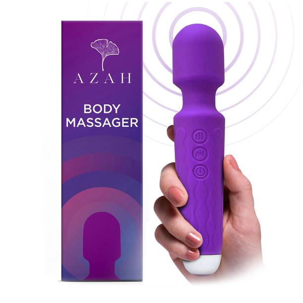 AZAH Personal Massager For Women | 20 Modes, USB Charging, Waterproof, Cordless Body Massager Massager Purple