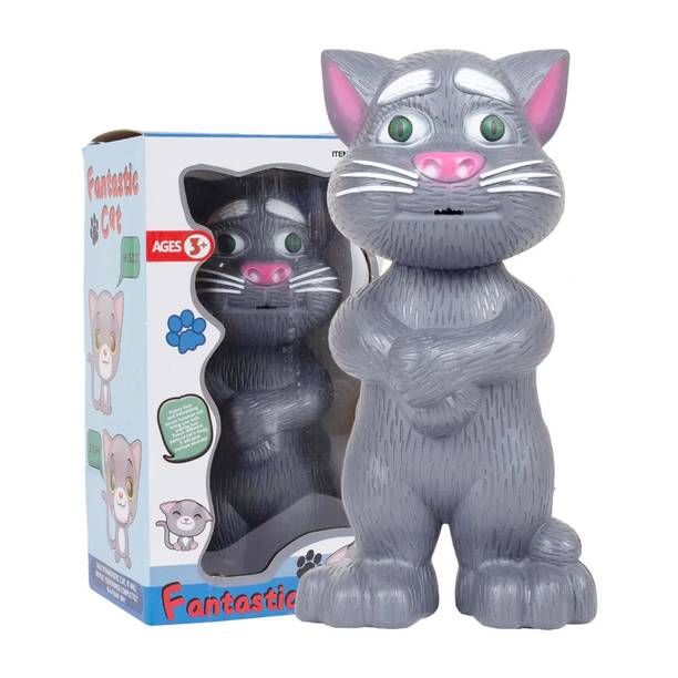 KOBBET Talking Tom Cat Toy for Kids Speaking Repeats What You Say - Best Gift set toys