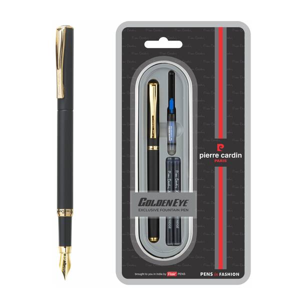 PIERRE CARDIN Golden Eye Matte Black Finish Exclusive | Metal Body With Attractive Look Fountain Pen