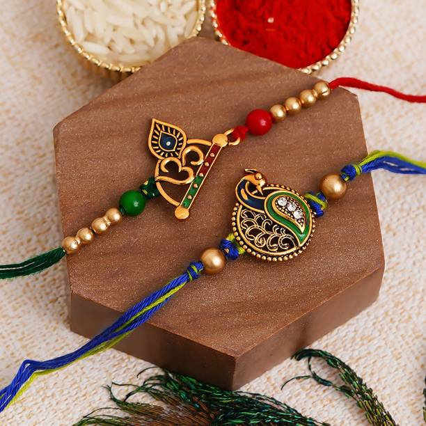 Designer Rakhi Assorted Chawal Roli Pack, Rakhi Set by Flipkart SmartBuy