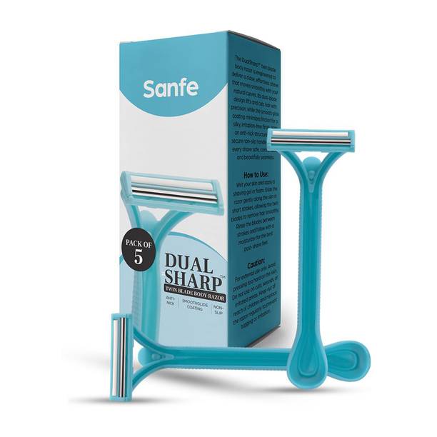 Sanfe Dual Sharp Twin Blade Body Razors, Men & Women